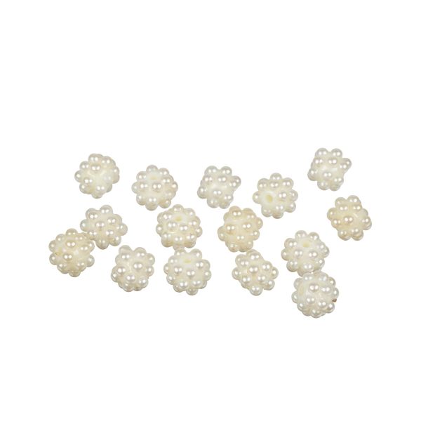 Бусины пластик ⌀10 мм, 15 шт, /РП/, №03 св.кремовый, Zlatka BWS-10