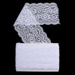 Кружево эластичное (стрейч) 100 мм / 3 метра, C501 белый