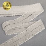 Кружево шитьё 20 мм / 13.71 метров, арт.1039, цв.04 сумрачно-белый