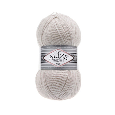 Пряжа Alize (Ализе) Superlana TIG / уп.5 мот. по 100 г, 570м, 168 каменный A