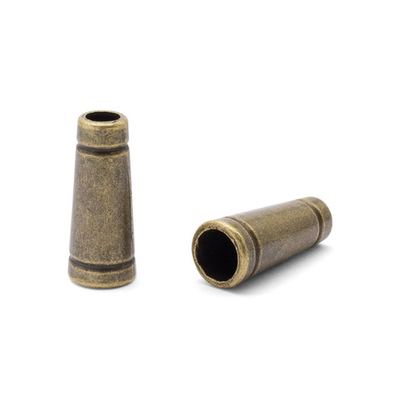 Наконечник для шнура металл колокол 20 мм (латунь), 20 шт