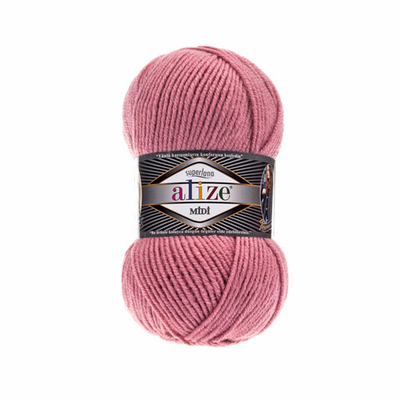 Пряжа Alize (Ализе) Superlana Midi / уп.5 мот. по 100 г, 170м, 204 розовый A