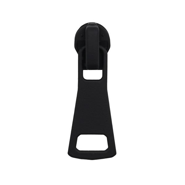 Слайдер (замок) для молнии спираль Т5 (5 мм), черная резина С5 34х14 мм, 20 шт, ГЛТ9519