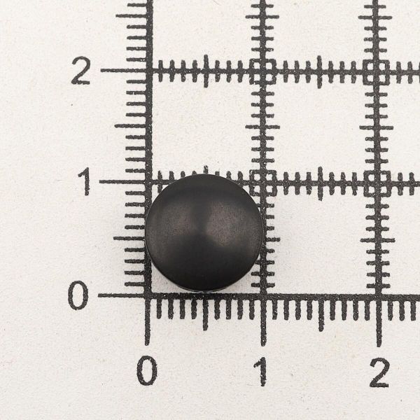 Пуговицы на ножке 16L (10мм), пластик (Black (черный)), NE68, 72 шт