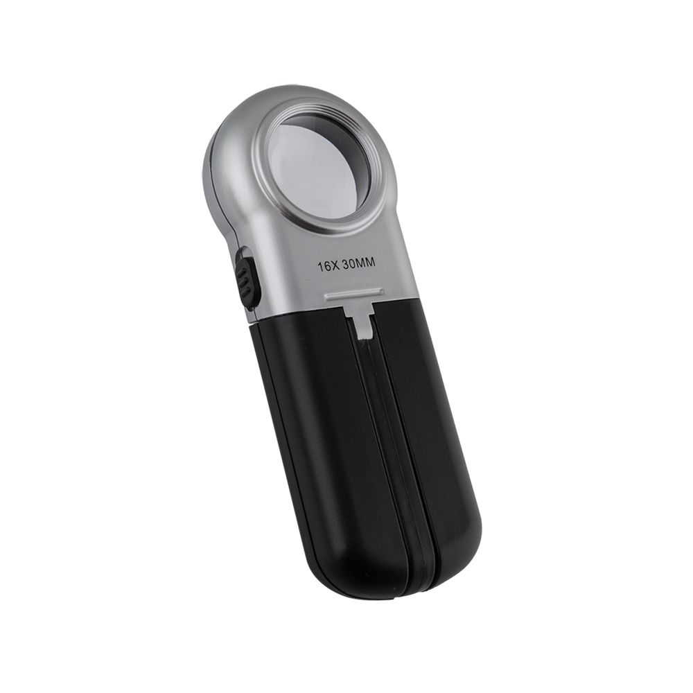Лупа складная с подсветкой ⌀3 см (ув.х16), Ferstel FR-03