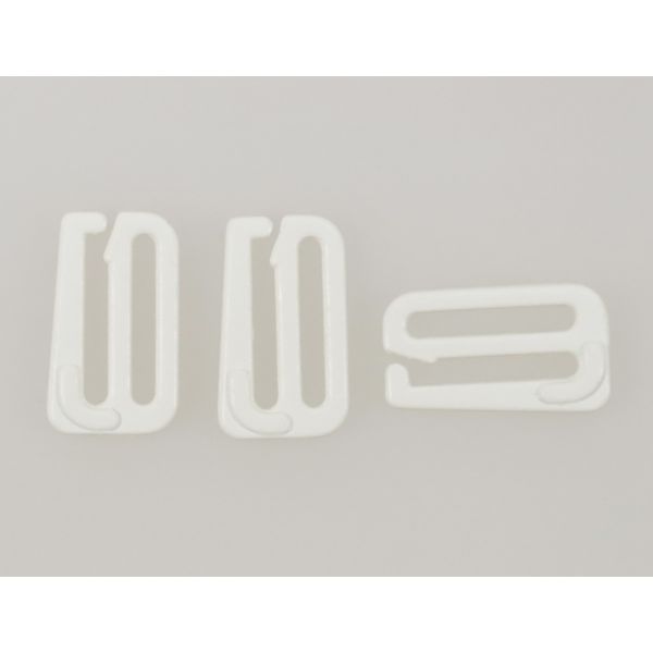 Крючки для бюстгальтера металл 15.0 мм, 004 приглушенный белый, Arta, 50 шт