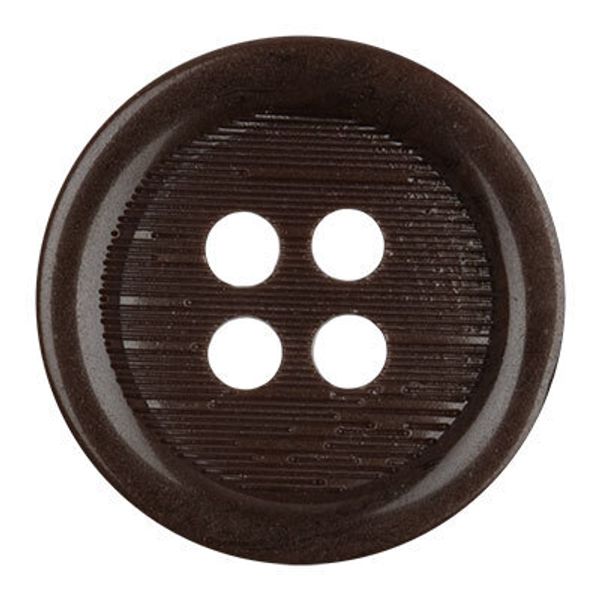 Пуговицы 4 прокола костюмные 15 мм, 12 шт, 303 коричневый, Blitz DRN 0046