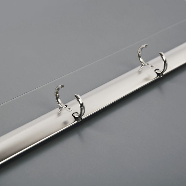 Папка на 4 О-кольцах A4 700 мкм 25 мм, волокно, 4 шт, d-17 мм, серый new EC211430015, Expert Complete