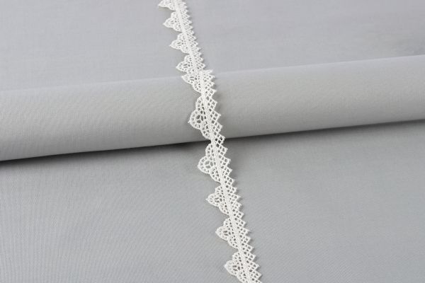 Кружево гипюр (плетёное) 28 мм / 10 м, GP003CR кремовый, Gamma GGM-2001