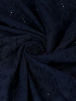 Ткань шитьё (прошва) 100 г/м², 150 см / 2 метра, TBY.Emb.8067.16, 16 т.синий