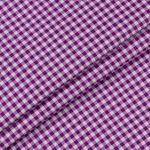 Ткань для пэчворка Peppy Бабушкин сундучок, рулон 112 см / 5 метров, БС-51 клетка фиолетовый, Peppy