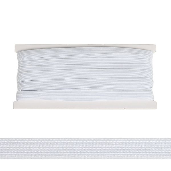 Резинка бельевая (стандартная) 10.0 мм / 10 метров, белый