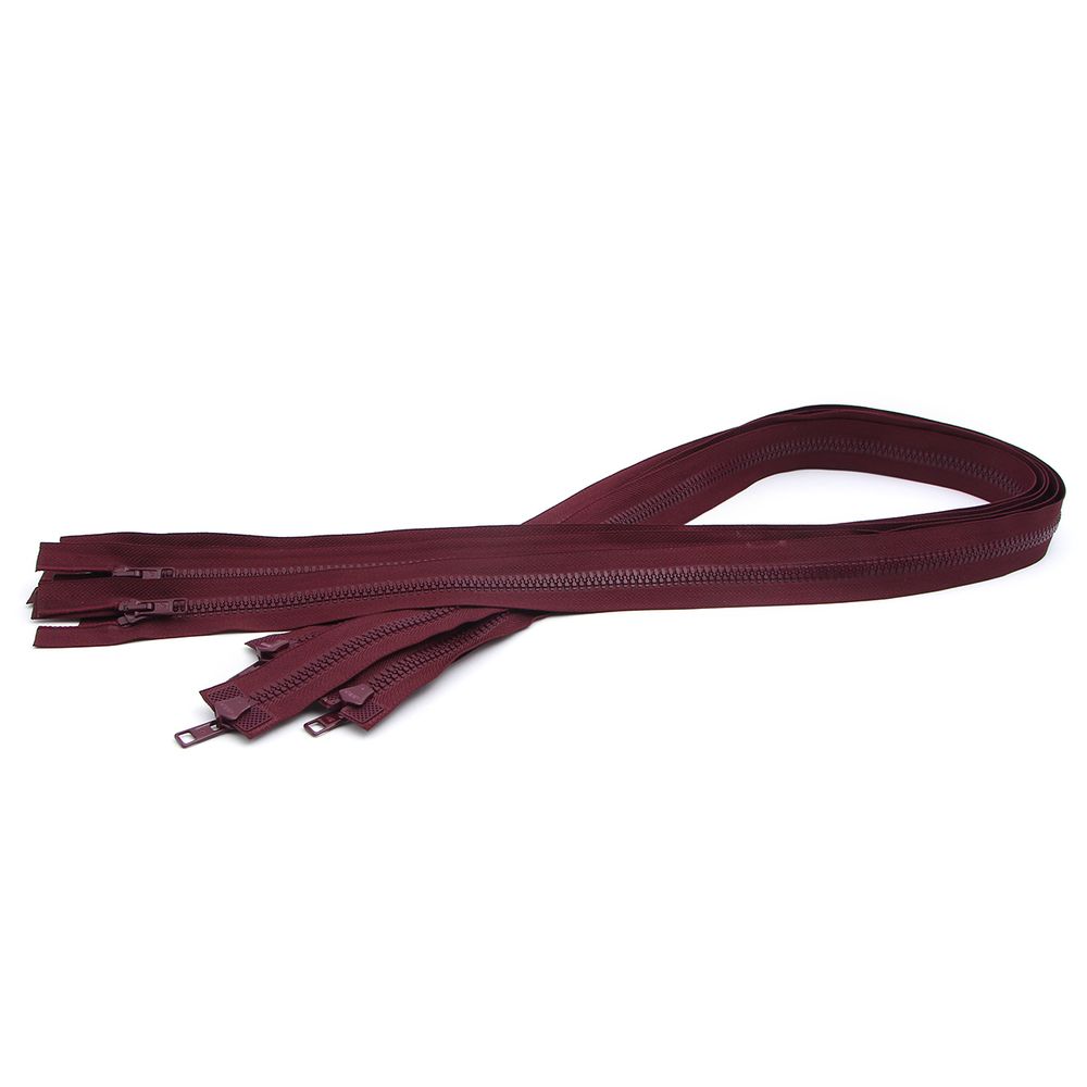 Молния трактор Arta Т6 (6 мм) 2 зам., разъем., 100 см, цв. 033 т.бордовый, уп.5 шт