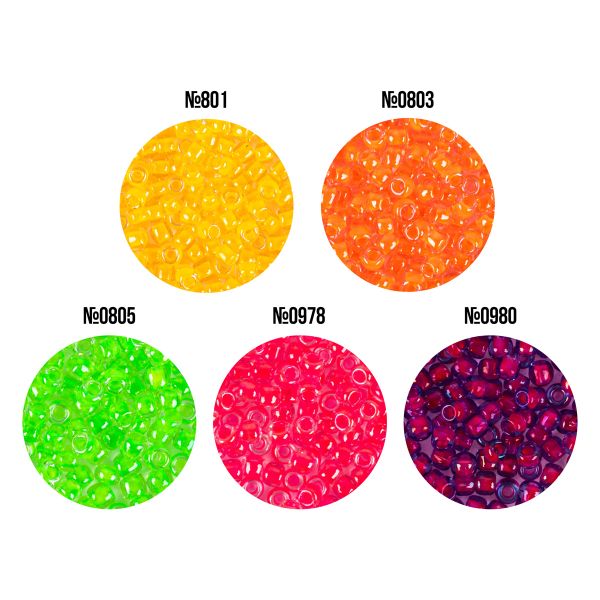 Бисер Япония Toho 11/0 круглый 3 ASSORTI 2.2 мм, 5х5 г, №01