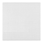 Канва пластиковая 14х14 см, 10 шт, 100% полиэтилен, квадрат большой, Gamma KPL-11