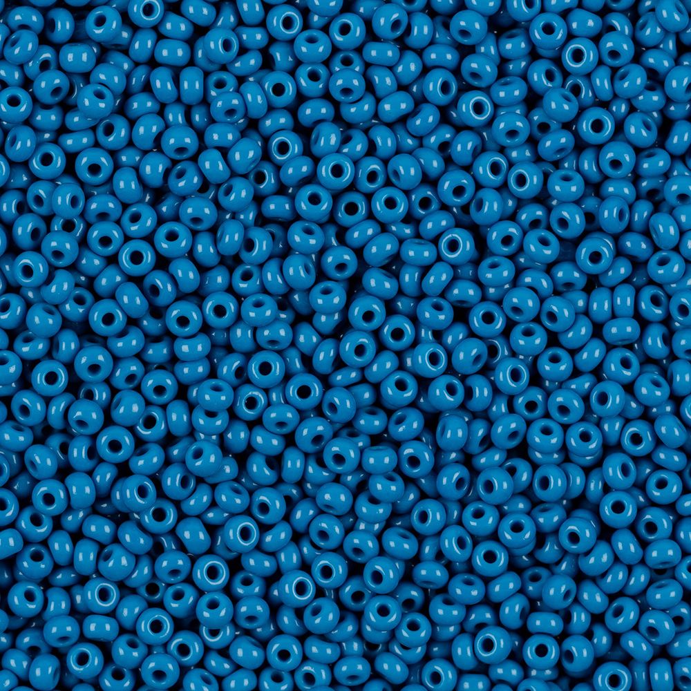 Бисер Preciosa круглый 09/0, 2.7 мм, 50 г, 33220 т.голубой, 311-19001