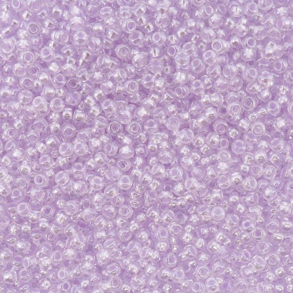 Бисер Preciosa прозрачный с перламутр. цвет.центром 10/0 (2.3 мм), круг.отв, 50 г, (382PV)