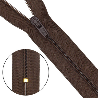 Молния спираль (витая) брючная Arta Т4 (4 мм) 1 зам., н/раз., 20 см, цв. 141 т.коричневый, уп.10 шт