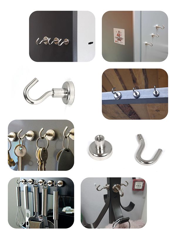 Крючок на неодимовом магните E16, 6 шт