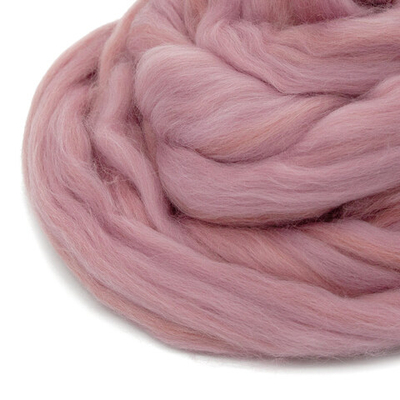 Шерсть для валяния Троицкая п/тонкая 1х100 г (до 29 мкр), 21 брусника