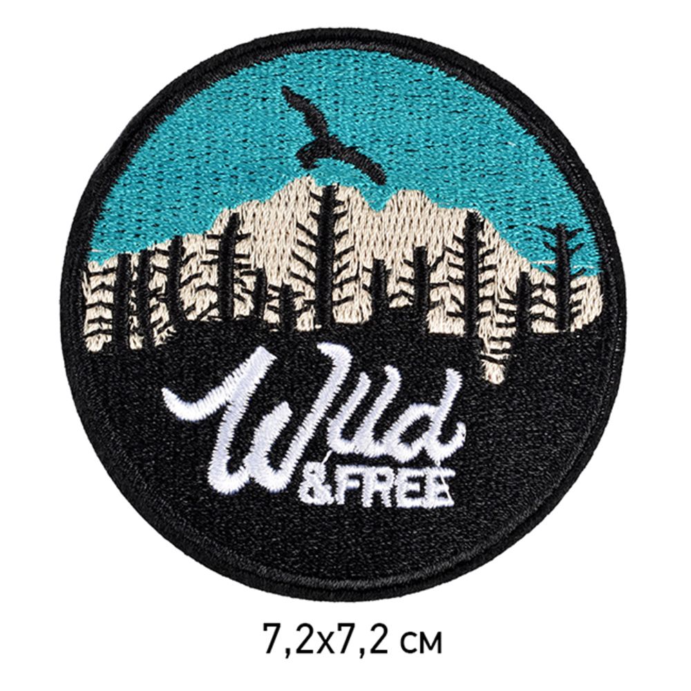 Термоаппликации TBY-2213 Wild&amp;Free 7,2х7,2 см, уп.10 шт