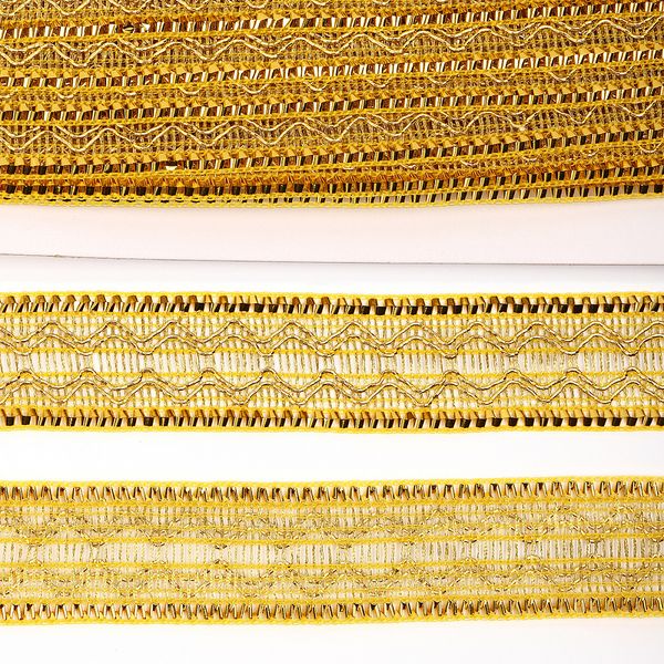 Тесьма отделочная 30 мм / 13.71 метров, TBY 911 цв.золото