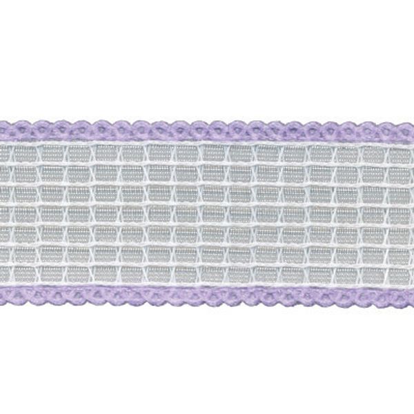 Лента декоративная 24.0 мм / 5 шт по 3 метра, бело-сиреневый, WD-44 Gamma