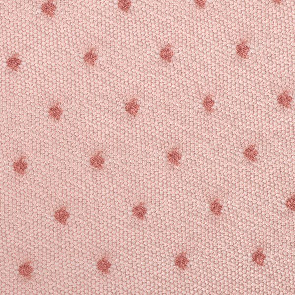 Сетка бельевая эластичная 65 г/м², шир.160 см / 1 метр, Мушка 00128, цв.04(17-1514) сухая роза /00128.04/1/