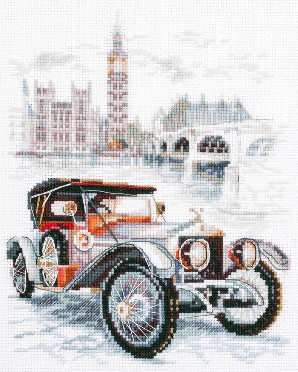 Набор для вышивания нитками Чудесная игла, Ретро стиль. Британия 16х20 см