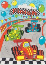 Картина по номерам Фрея, Победный финиш 29.5х20.5 см