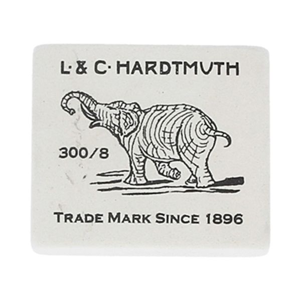 Ластик для чернографитных карандашей KOH-I-NOOR Hardtmuth 300/08, 8 шт, 0300008005KDRU