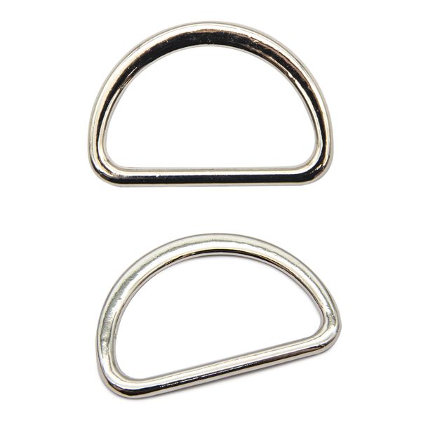 Полукольцо литое металл внутр. 33 мм (внешн. 41х28 мм), 50 шт, цв.никель, 819B-036