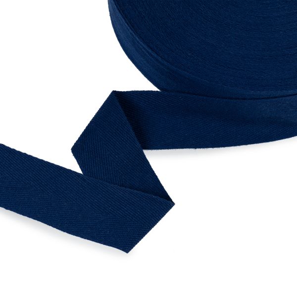 Тесьма (лента) киперная (100% х/б) 40 мм / 50 метров, т.синий/dark blue, Gamma TCT-40