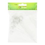 Декоративный элемент на проволоке Серебристое сердце 1,6х1,5см, длина 11см, 12 шт, Астра