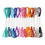 Резинка шляпная (шнур эластичный) ⌀1.0 мм / 5.5 метров, 0370-0301, ассорти, 14 шт