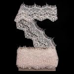 Кружево гипюр (плетёное) 72 мм / 3 метра, 571 молочный