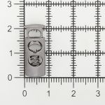 Фиксатор (зажим) для шнура металл 2 отв. ⌀4,4 мм, 23х8 мм, металл (чер.никель), 20 шт