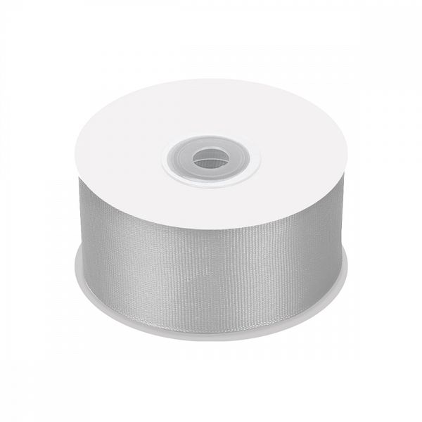 Лента репсовая (в рубчик) 50.0 мм / 22.8±1 метра, 007 св.серый, Magic4Hobby