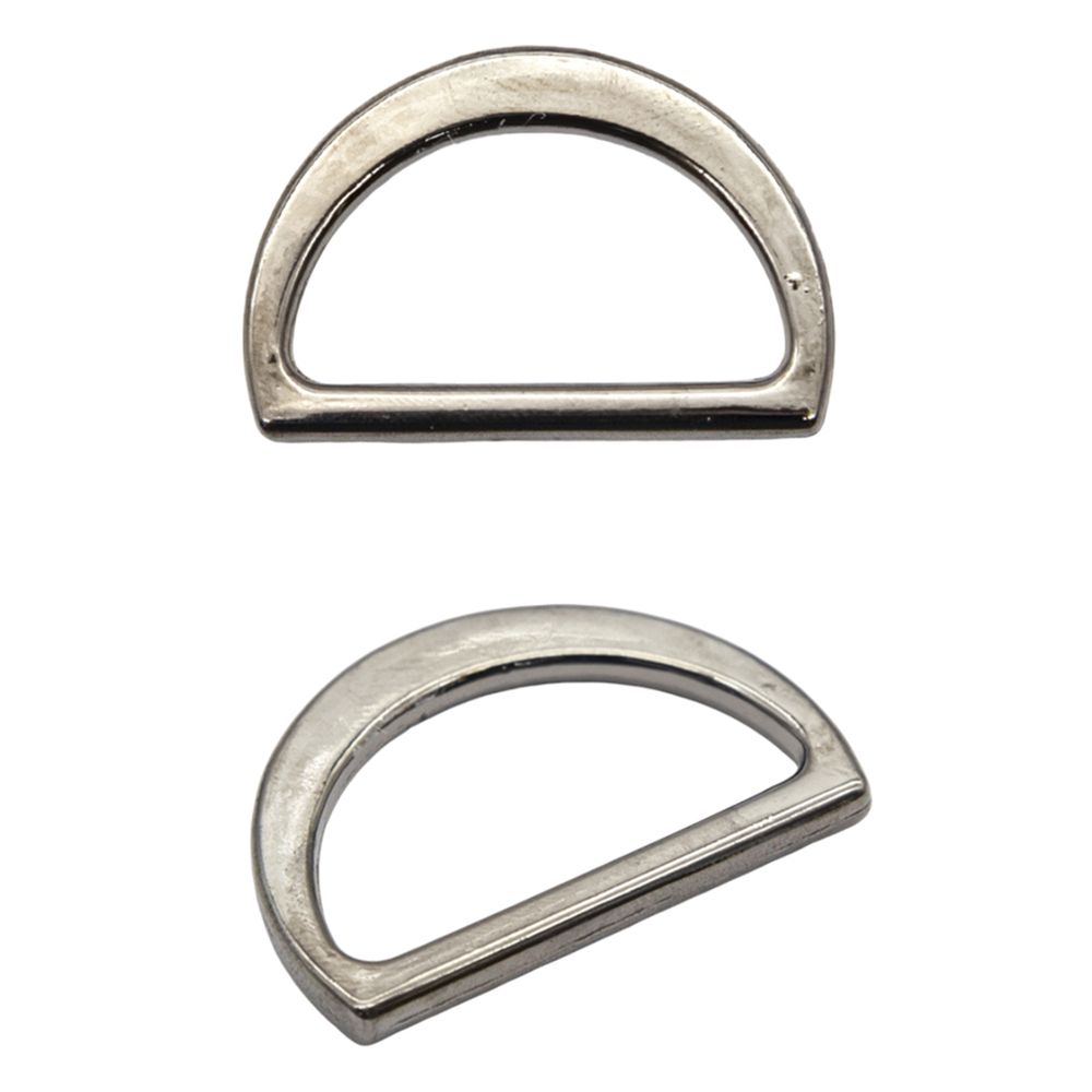 Полукольцо литое металл внутр. 25 мм (внешн. 30х20 мм), 2 шт, Hobby&Pro, чер.никель