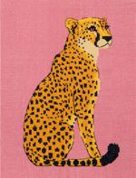 Набор для вышивания нитками Panna NK-7542, Гепард, 19х25 см