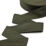 Стропа (ременная лента) 40 мм / 25 метров, толщ. 1.0 мм, [16.5 г/пог.м], 100% п/п, хаки, 4140