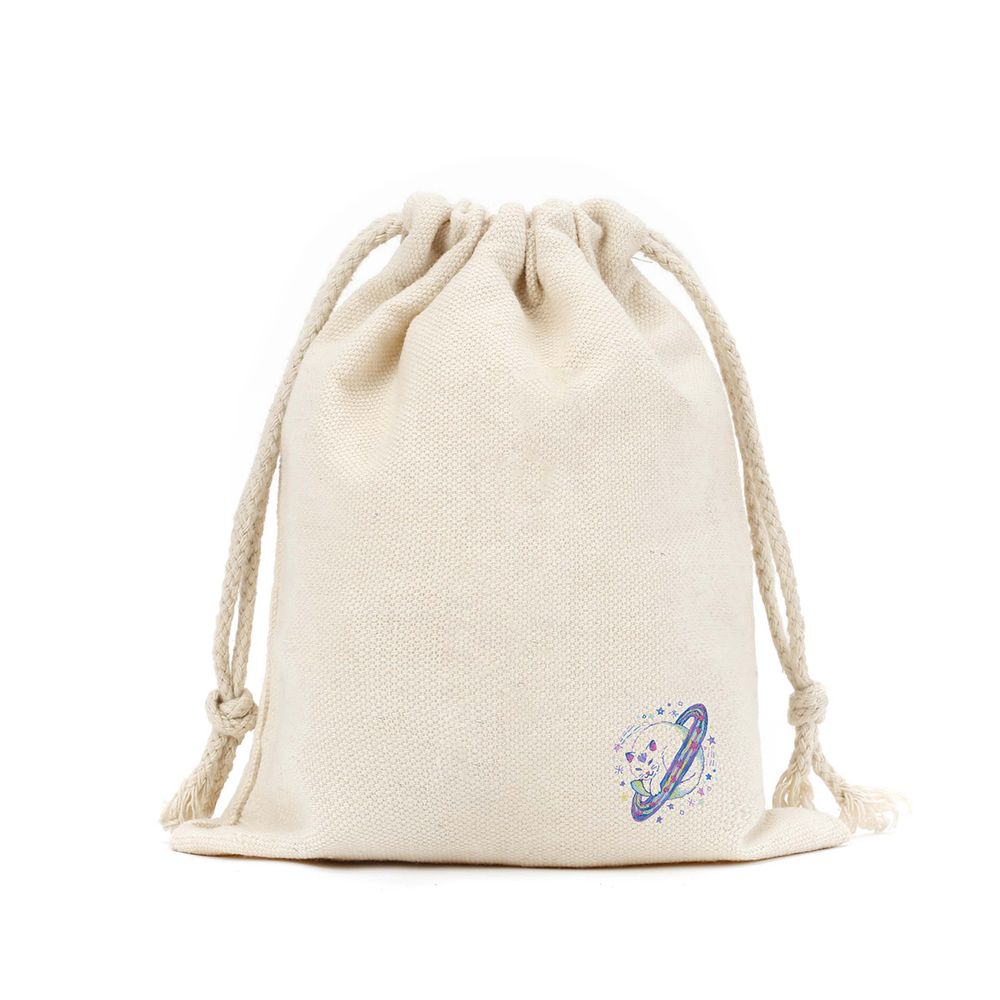 Набор для вышивания нитками Panna Живая картина JK-2324, Котик на Сатурне, 7х7 см