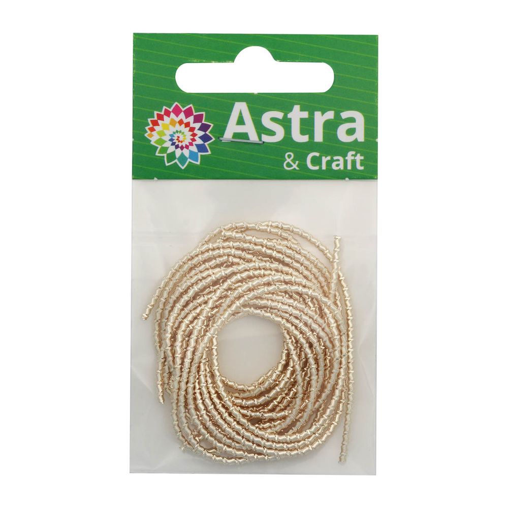 Трунцал Бамбук светлое-золото 2 мм, 5±0.1 грамм, ТБ005НН2