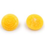 Пуговицы на ножке Розочки, 10 шт (26 оранжевый)