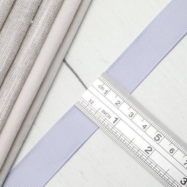 Лента репсовая (в рубчик) 20.0 мм, 151 серо-голубой, уп.18,28 м