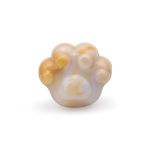 Бусины акрил ⌀18.5х16.5х14 мм, 50 г, дымка, Кошачьи лапки,  Astra&Craft (AD013 бело-коричневый), 7502