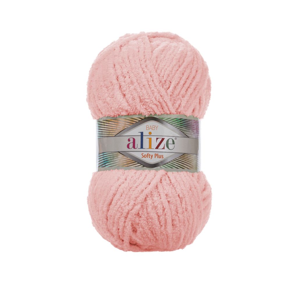 Пряжа Alize (Ализе) Softy Plus / уп.5 мот. по 100 г, 120м, 340 светло-розовый