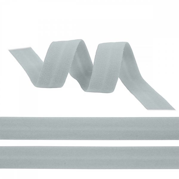 Резинка бельевая (окантовочная) матовая 15.0 мм / 1000 метров, серебристо-серый S329