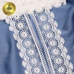 Кружево гипюр (плетёное) 60 мм, матовая нить TBY.0840, цв.белый уп.4.5м, Kruzhevo