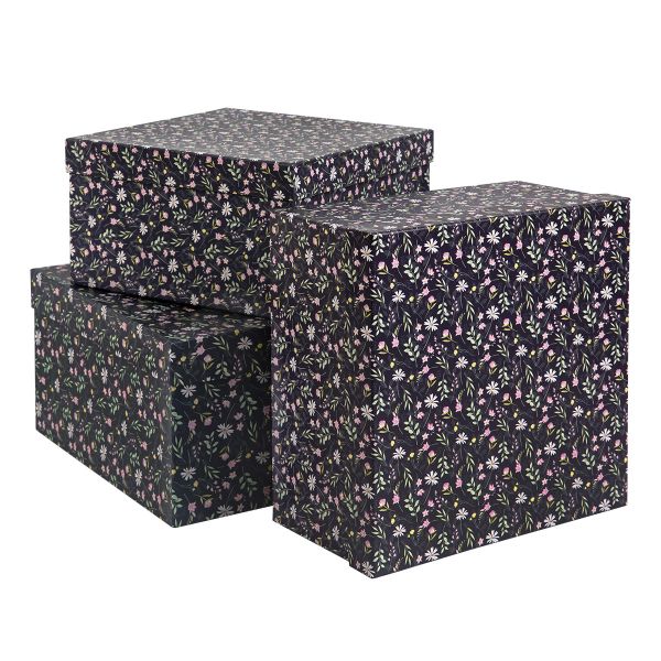 Набор подарочных коробок, 3 шт, 07 цветы, Stilerra SBOX-S4